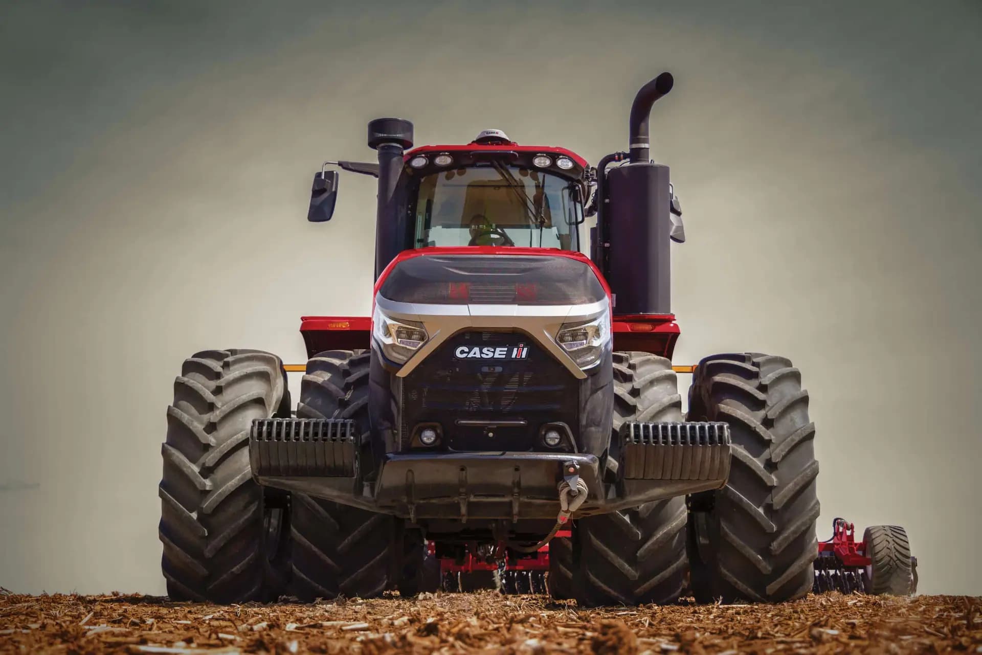 CASE IH Steiger tractor with speed-tiller